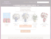 Tablet Screenshot of martinflowers.net